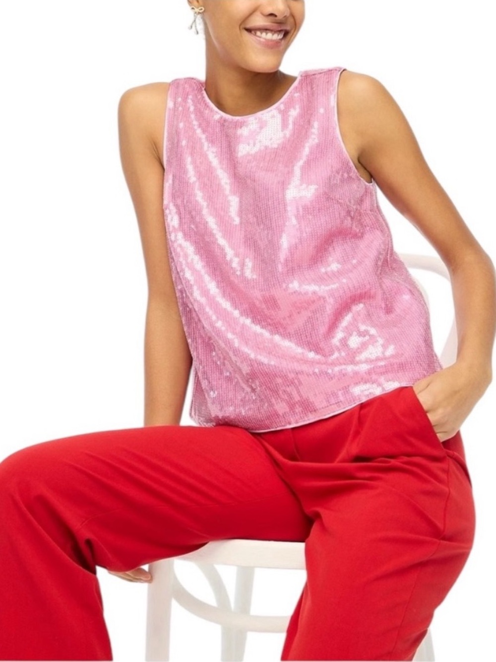 J. Crew Sequin Tank Top